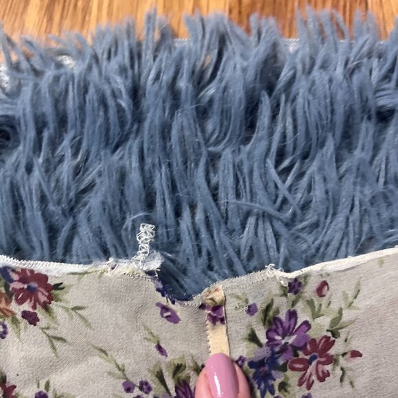 Vintage Silk Flowy Cream Floral Blouse - Picture 2 of 6